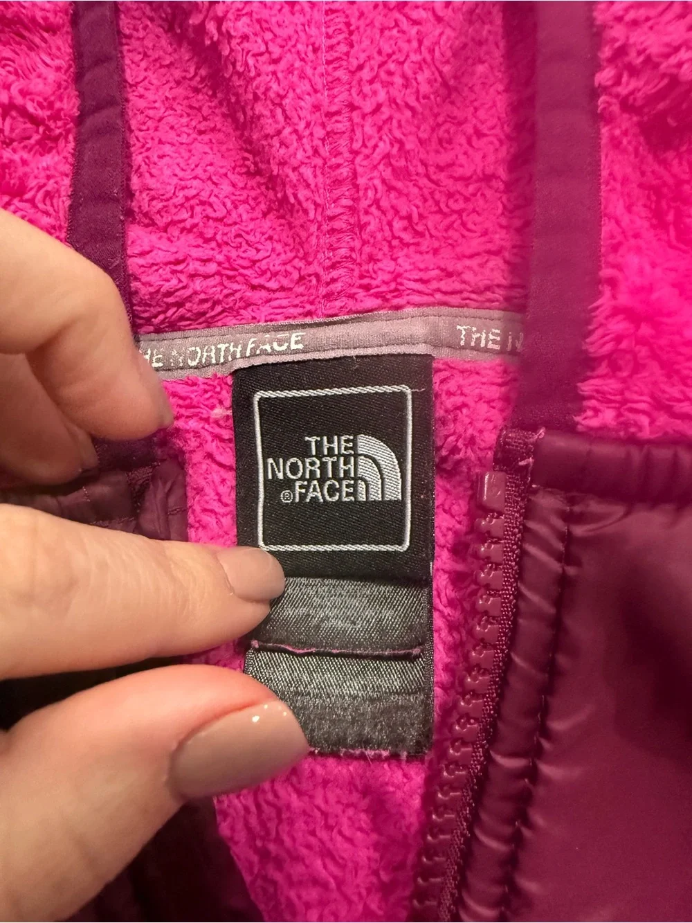 The North Face Girls Hooded Fleece Puffer - Bright Magenta